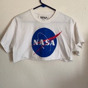 White “NASA” crop top